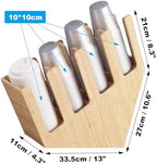 Coffee Station Organizer Pods Holder for Counter, Farmhouse Wood Coffee Bar Accessories and Tea Condiment Basket Storage Organizer Decor,Bamboo 02 - Image 2