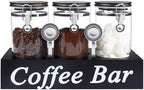 WYTAOHZL 3PCS Glass Coffee Containers with Shelf by WYTAOHZL