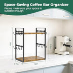 EsLuker.ly Coffee Station Bar Organizer Mug Holder Stand Countertop - Image 2