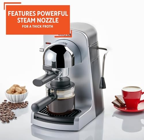 IMUSA 4 Cup Electric Bistro Espresso Cappuccino Coffee Maker, Silver - Image 6
