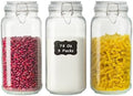 Large Glass Storage Containers with Airtight Lids 78oz 3 Pack by LOOIOOJ