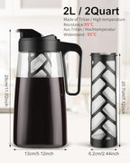 Sivaphe Large Ice Cold Coffee/Tea Maker 64 oz /2 L - Image 6