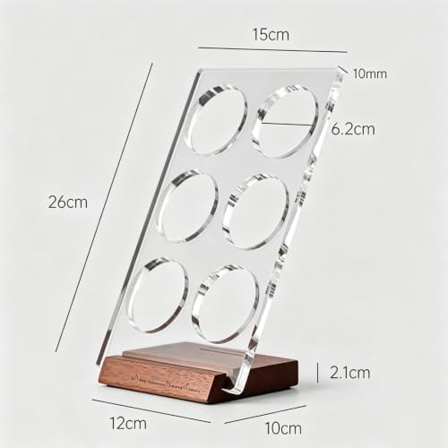 Coffee Filter Basket Stand, 6 Holes Portafilter Basket Holder Rack - Image 5
