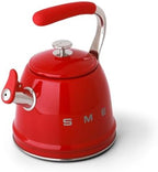 SMEG Stovetop Whistling Kettle – 50s Retro Style, 2.3 Liter (10 Cup / 2.4 Quart) Stainless Steel Tea Kettle with Iconic Design & Whistle – Premium Kitchen Statement Piece-Red - Image 3