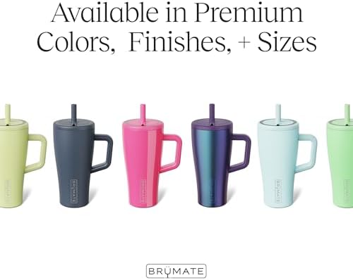 BrüMate Era 20 oz Tumbler with Handle and Straw | 100% Leakproof Insulated Tumbler with Lid and Straw | Made of Stainless Steel | Cup Holder Friendly Base | 20oz (Lavender) - Image 3