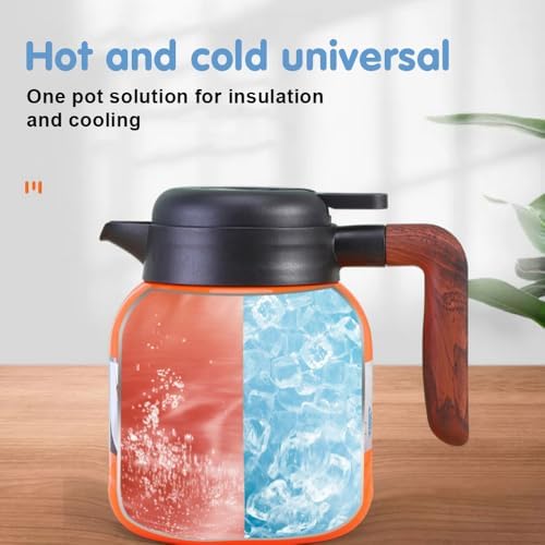 Vintage Floral Teapot with Built-in Infuser, Stainless Steel Thermal Carafe - Image 3
