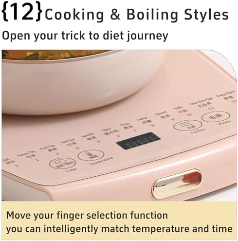 Health Pot Electric Kettle with Infuser,Smart Fruit Hot Tea Maker, Temperature Control and Tea Keep Warm, 12 Functional Procedures, 1.8 Liters of Capacity(pink) - Image 3