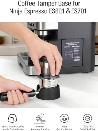 Accessories Kit for Ninja Luxe Cafe Pro Coffee Machine ES601 & ES701– Includes Top Mat + 23"X15" Counter Mat with Drip Pad + Seal Ring +Portafilter Funnel + Tamping – All in One - Image 2