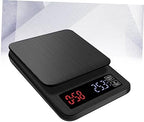 SOLUSTRE 5kg Digital Kitchen Scale Timer Precision Food Scale for Cooking and Baking USB Powered Multifunctional Weighing High Accuracy Sensors Black No Batteries - Image 3