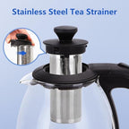 Taylor Swoden Electric Kettle with Tea Infuser, 1L Small Electric Tea Kettle with Keep Warm, LED Light Hot Water Boiler & Heater for Coffee & Teas, Auto Shut-Off & Boil Dry Protection, BPA Free, Black - Image 4