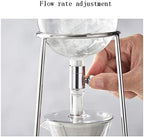 JITEM Cafetera Glass Ice Dripper Maker Manual Household Drip Coffee Hand-Brewed Cold Brew Pot with Filter Adjustable Water Flow Coffee Maker for Coffee or Tea - Image 3