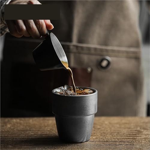300ML Coffee Cup Stainless Steel Double Wall Espresso Mugs Drinking Cups for Tea Milk Beer Home Barista Accessories(3pcs Silver) - Image 2