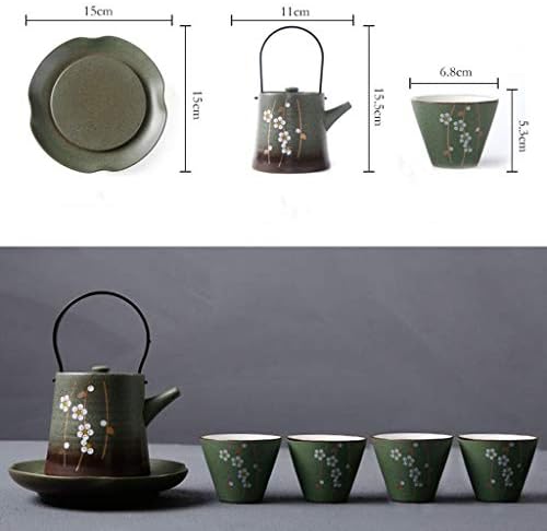 SGSG Japanese Cast Iron Tetsubin Teapot Travel Kungfu Tea Set Handmade Chinese/Japanese Vintage, Porcelain Tea Accessories - Image 6
