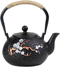 tetsubin Cast iron Tea Kettle workshop Healthy japanese Tea pot with Stainless Steel Infuser（40 oz） by Unknown