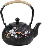 tetsubin Cast iron Tea Kettle workshop Healthy japanese Tea pot with Stainless Steel Infuser（40 oz） by Unknown