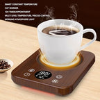 CUIFATI Mug Warmer, 36W Coffee Cup Warmer for Desk with Auto Shut Off, 12H Timer, Electric Coffee for Desk, Beverage Heater for Tea Water Milk, 9 Temp Settings (US Plug) - Image 2