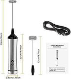 Spring Whisk Electric Milk Frother Handheld Foamer Drink Mixer Two Speeds - Image 2