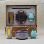Matcha Whisk Set, Natural Tea Bowl Kit with Scoop (Purple suit) - Image 4