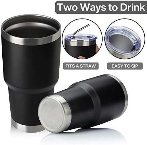 MEWAY 30oz Tumbler Double Wall Vacuum Insulated Travel Mug, Stainless Steel Tumbler with Lid, Durable Powder Coated Insulated Coffee Cup for Cold & Hot Drinks (MIX,4 PACK) - Image 2
