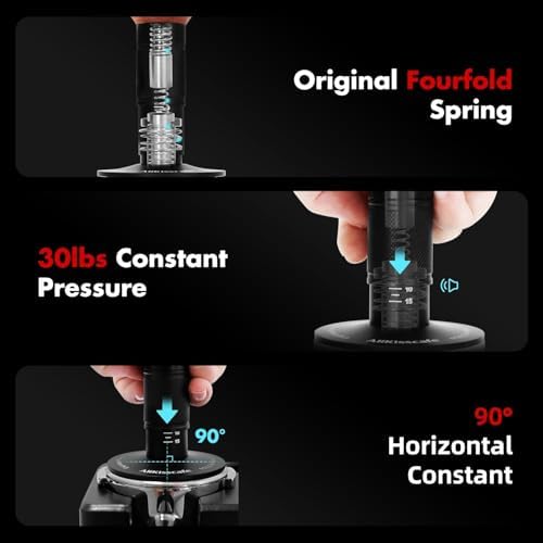 Calibrated Spring-Loaded Coffee Tamper with Constant Pressure, Adjustable 51mm 53.3mm 58.5mm Tamper Head, Compatible with DeLonghi, Breville and Other Espresso Machines - Image 4