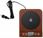 Focket Coffee Cup Warmer, Automatic Shut Off Timer Temperature Control Electric Mug Warmer, Desk Cup with Memory Function for Home Office Desk Travel (Wood Grain) - Image 6