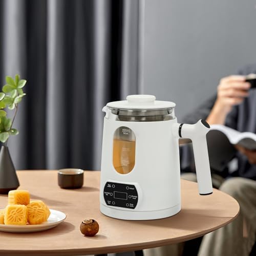 110V Temperature Control Electric Tea Kettle, Water Boiler & Heater, Electric Kettle - White - Image 4