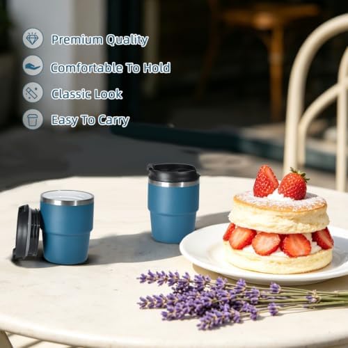 CHLJAR Espresso Cups, 6oz Insulated Espresso Cup Set of 4, Espresso Shot Cups, Stainless Steel Espresso Glasses, Stackable Mini Tumbler, Small Cup for Coffee - Image 6