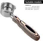 Coffee Bottomless Portafilter, Compatible For IKAPE,Colored Wooden Handle 51mm / 54mm / 58mm(54MM-Breville) - Image 2