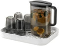 Water Pitcher 6-piece Household Simple Cold Kettle Large-Capacity Cold Kettle Transparent Water Cup Set Refrigerator Juice jug Water Jug by Unknown