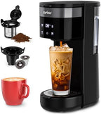 SUNVIVI Single Serve Coffee Maker for K Pod and Grounds - 30oz Brew Sizes by WeGetLife
