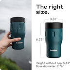 BOBBER 12 oz Stainless Steel Insulated Coffee Mug with Lid - 100% Spill-Proof Commuter Mug for Car Cup Holder - Keeps Hot for 6 Hours (Teal) - Image 6