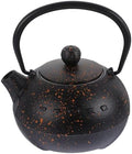 KESYOO Cast Iron Teapot Small Vintage Tetsubin Iron Tea Kettle with Handle for Home and Tea House Brewing 0.4l by KESYOO