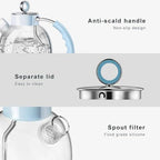 ASCOT Electric Kettle, Glass Electric Tea Kettle Gifts for Men/Women/Family 1.5L 1500W Borosilicate Glass Tea Heater, with Auto Shut-Off and Boil-Dry Protection (Blue) - Image 2