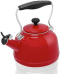 Chantal Tea Kettle, Vintage Series, Enamel on Steel, Whistling (Chili Red) by Chantal