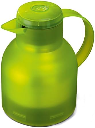 Emsa Samba, Quick Press, Vacuum Insulated Thermal Carafe, 34 oz, Translucent Light Green - Image 2