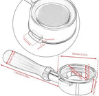DIBTSA 58mm Bottomless Portafilter Compatible with Breville Dual Boiler BES920, Oracle BES980, Oracle Touch BES990, with Filter Basket and Puck Screen, Anodized Aluminum Handle, Black - Image 2