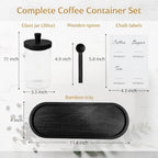 3-Pack 30oz Glass Coffee Container Set - Image 3