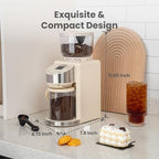 Gevi Burr Grinder,35 Grind Espresso Drip French Press,Anti-Static Beige - Image 6