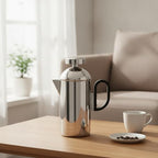 Coffee Pouring Kettle Stainless Steel Coffee Pot Carafe Pitcher Teapot With Internal Rustproof Build Polished Secure Lid Compact Design suitable for home minimalist style - Image 5