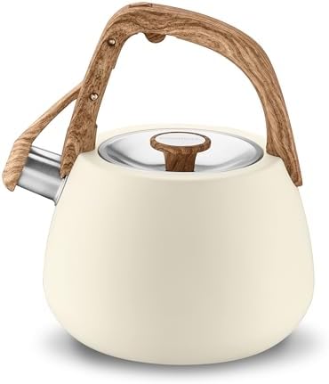 Cuisinart® Sweet Retreat 2 Qt. Tea Kettle - Matte Cream (Wood Finish Handle) by Cuisinart
