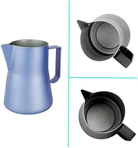 Gravy Boat 350/550ML Stainless Steel Milk Frothing Pitcher Espresso Coffee Barista Latte Milk Cream Frother Cup Jug Maker Sauce Jug (Size : 550ml, Color : Green) - Image 4