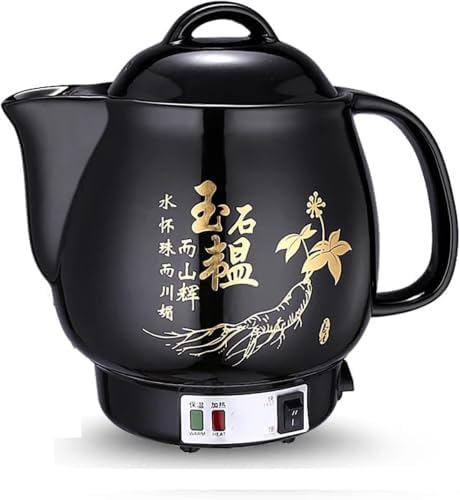 4l Electric Herbal Decoction Pot, Ceramic Chinese Medicine Kettle With Automatic Simmering, Temperature Control, Keep Warm And Auto Shut-off For Tea Soup Herbs Black by Unknown