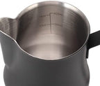 Metal Milk Frother Cup with Scale, 304 Stainless Steel Milk Frothing Pitcher, Latte Cup for Home Office Cafe Hotel (Matte Black 550ml) - Image 7