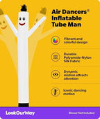 LookOurWay Air Dancers Inflatable Tube Man Attachment - 10 Feet Tall Wacky Waving Inflatable Dancing Tube Guy for Business Promotion - Blower Not Included - White - Image 2