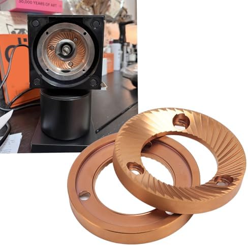 2PCS Stainless Steel flat wheel Coffee Burrs, 64mm Plated Multi Purpose Flat Burr Coffee Machine Accesory Grinding Manual Coffee Mill Burrs - Image 5