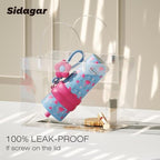 SDGA+ 24 oz Stainless Steel Tumbler with Lid and Straw, Insulated Water Bottle Leak Proof for Hot and Cold, Portable Travel Coffee Mug, Reusable Coffee Cup for Women, Flamingo Pink - Image 3