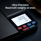 Partyreal Dual Platform Digital Kitchen Scale, High Precision Food Scale with Tare, Unit Conversion, Backlit Display, USB-C Rechargeable (Cable Included) + AAA Backup Black - Image 3