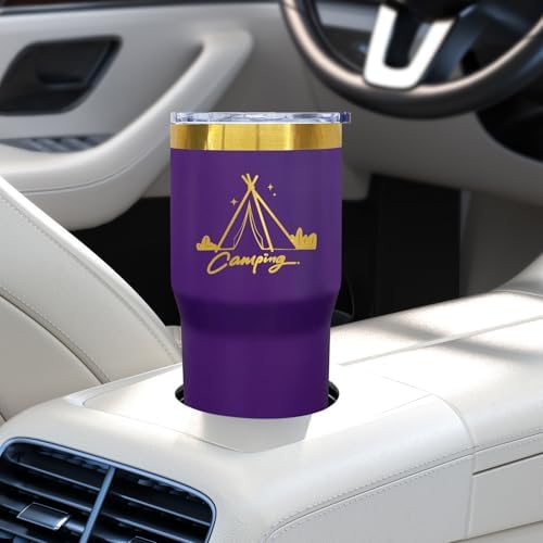 20 oz Tumbler Bulk Stainless Steel Tumblers with Lids and Straws Purple - Image 6