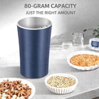 Electric Coffee Grinder with Stainless Steel Blades, Portable Multi-Grain Mill for Coffee Beans, Spices, Herbs, Tea, Includes Cleaning Brush - Image 2