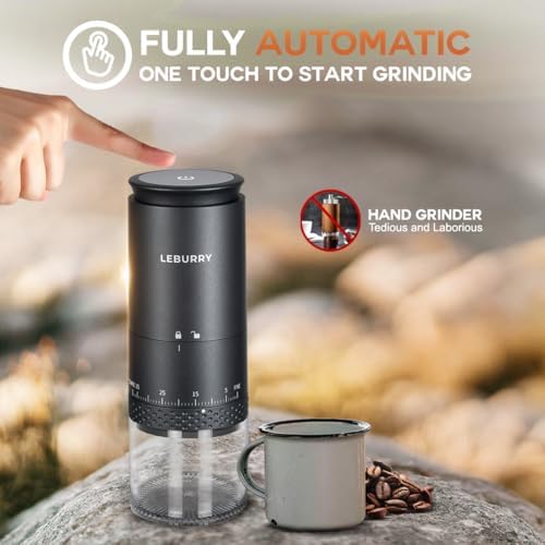 Burr Coffee Grinder - Portable Espresso Grinder for Travel, Camping - Image 2